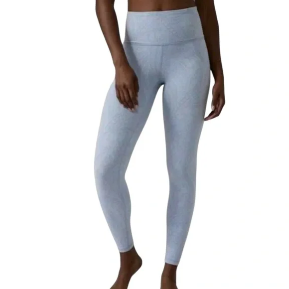 Athleta Elation Textured Tight Dreamweaver Blue Star size XS leggings - Picture 1 of 12